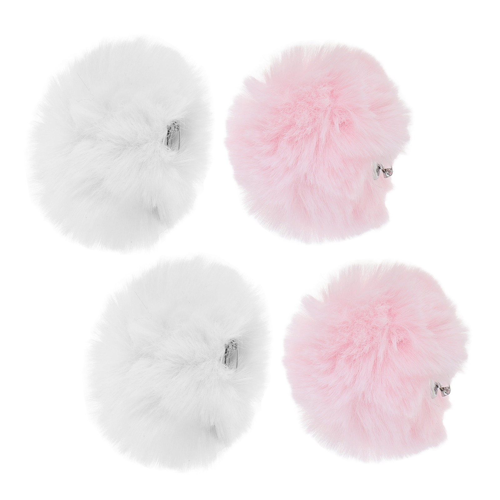 Easy Cosplay Prop - 4Pcs Bunny Tail Ball Easy Attach