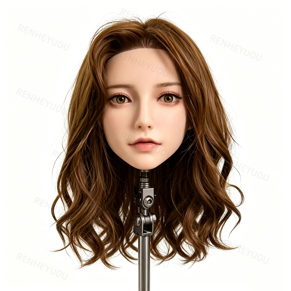 Easy Cosplay Prop - Real Silicone Female Head Model 1:1