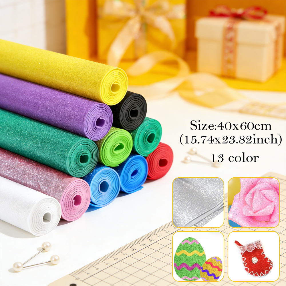 Craft Foam Roll - 1pcs Sparkling Golds EVA Foam Board