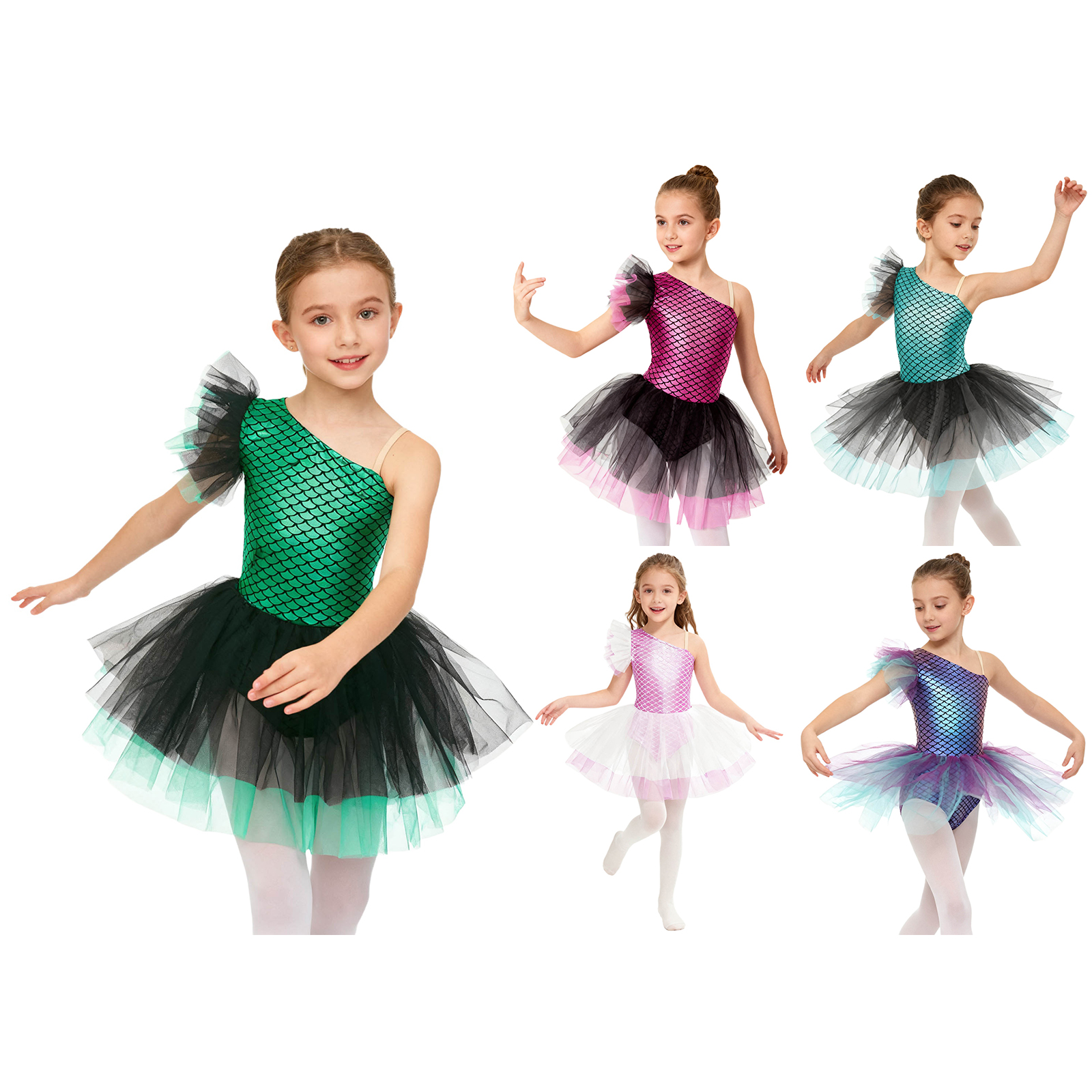 Kids Fish Scales Princess Gymn - Briar Cosplay Prop avaliação e preço