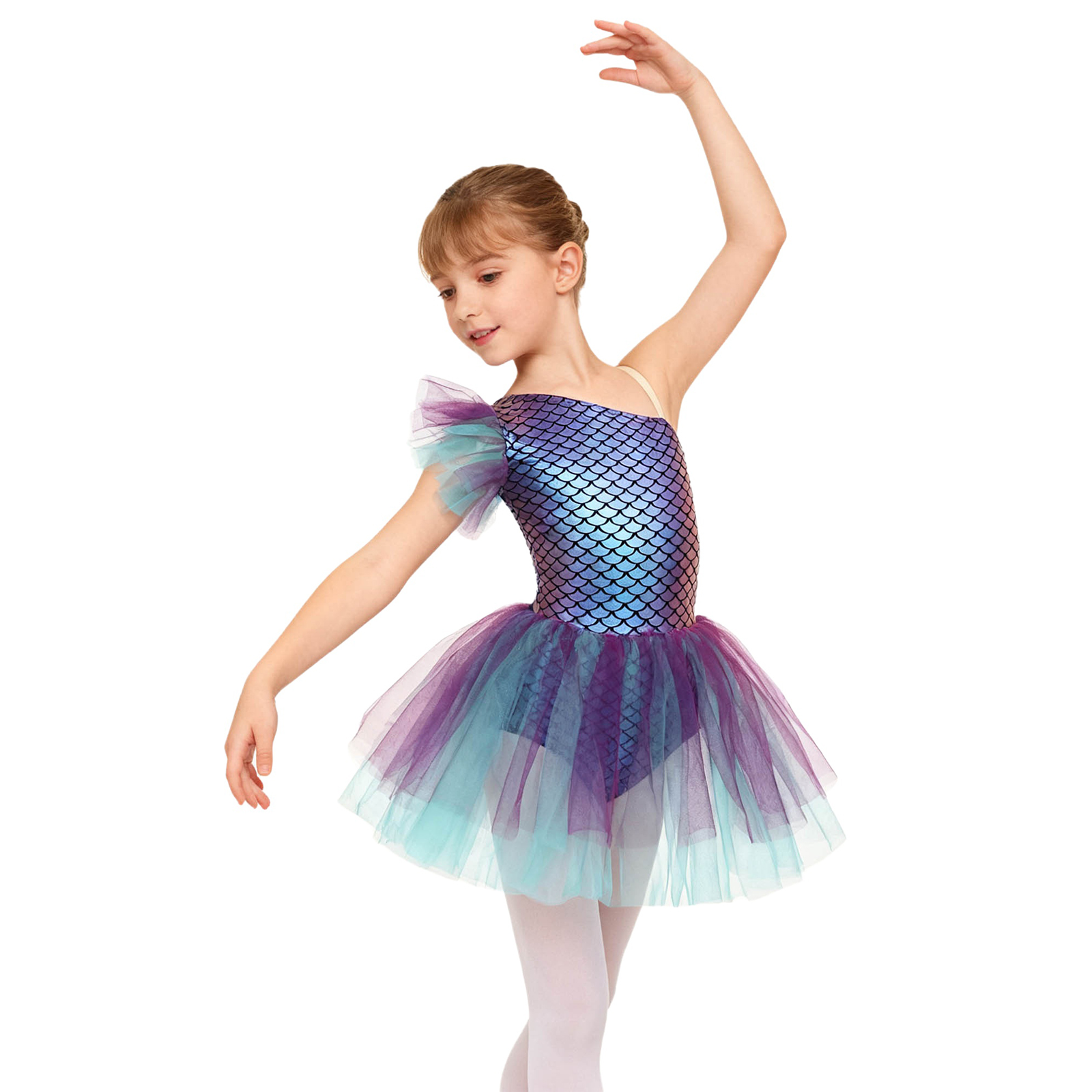 Kids Fish Scales Princess Gymn - Briar Cosplay Prop avaliação e preço