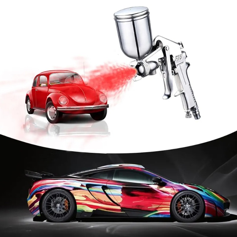 F-75 Spray Gun 1.5mm Nozzle wi - Metallic Spray Paint avaliação e preço