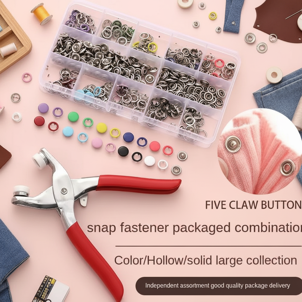 Hot 100pcs Metal Prong Snap Bu - Snap Fastener Set avaliação e preço