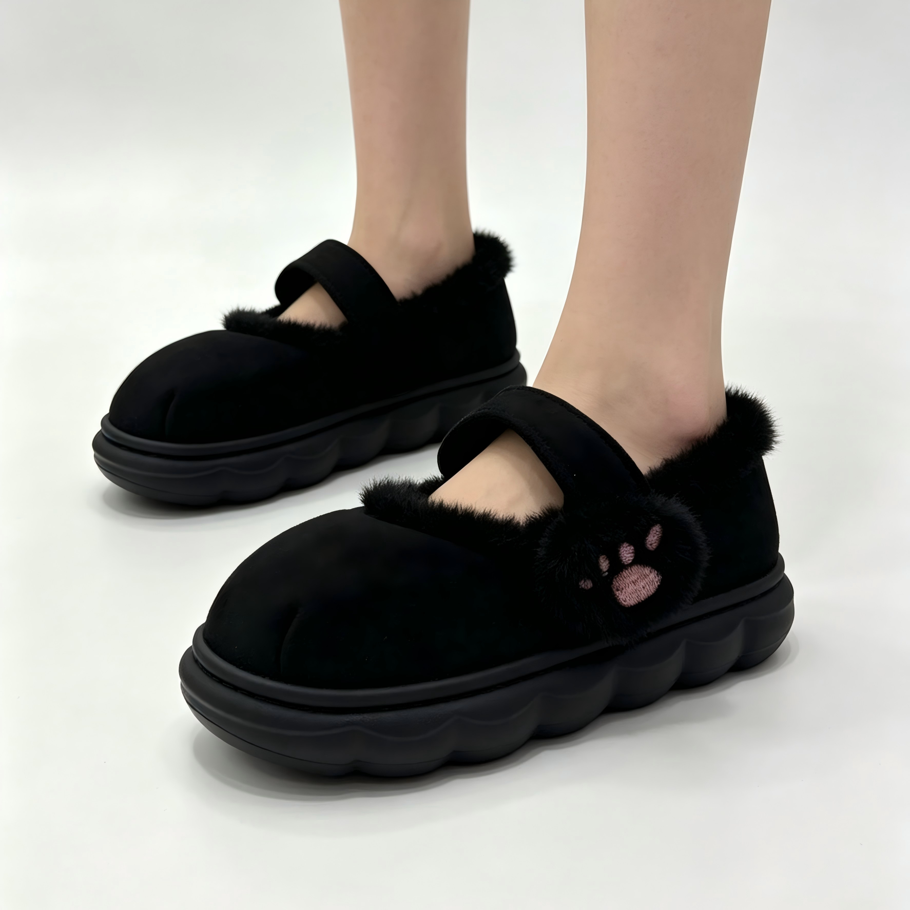 Women's High-End Cotton Slippe - Velcro Hook Loop avaliação e preço