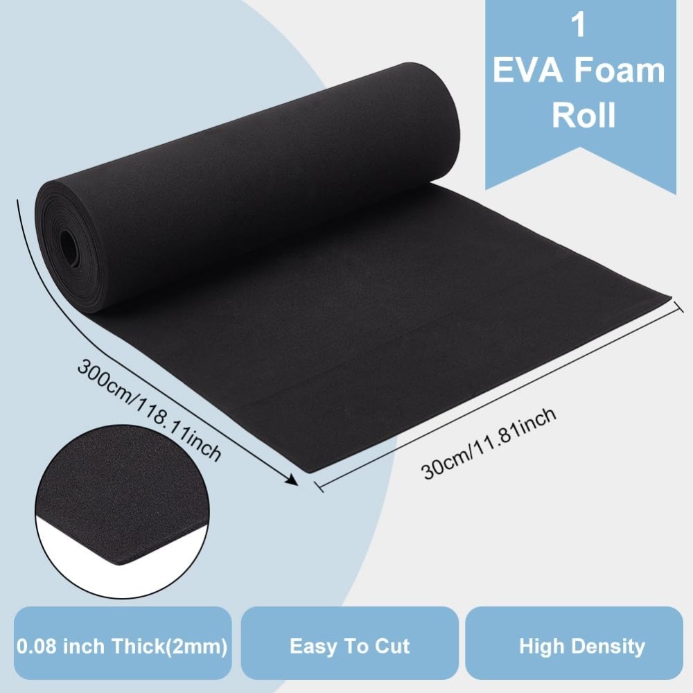 EVA Foam Craft Sheets Black 30 - Craft Foam Roll avaliação e preço