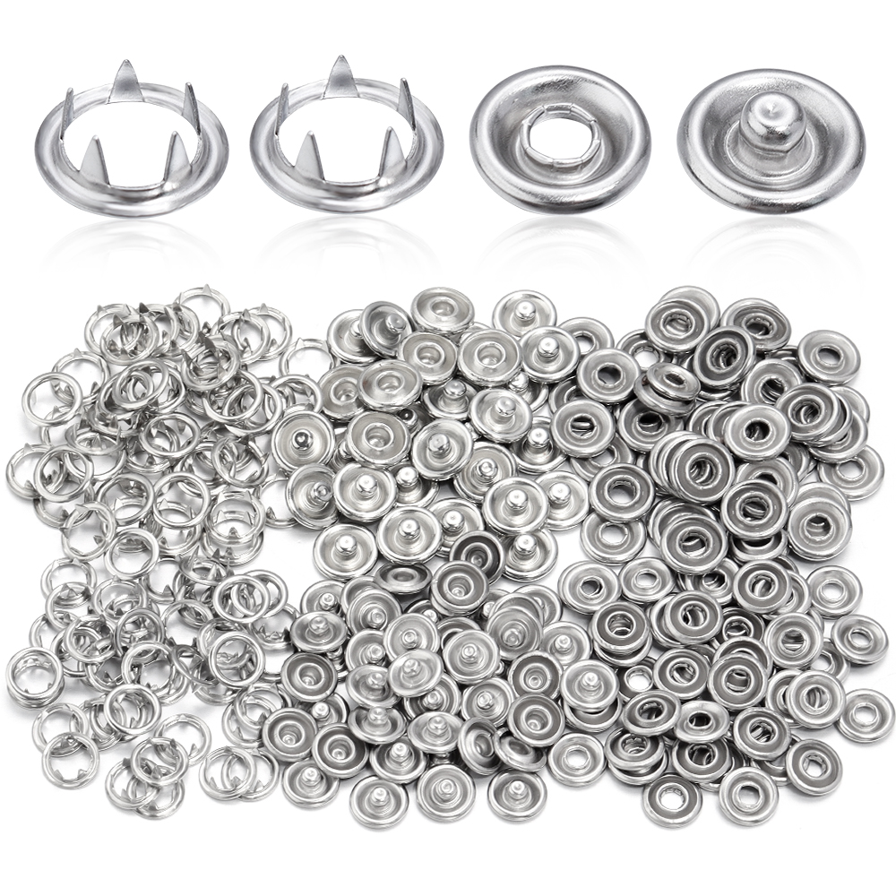 SAUVOO 50sets Iron Snap Button - Snap Fastener Set avaliação e preço