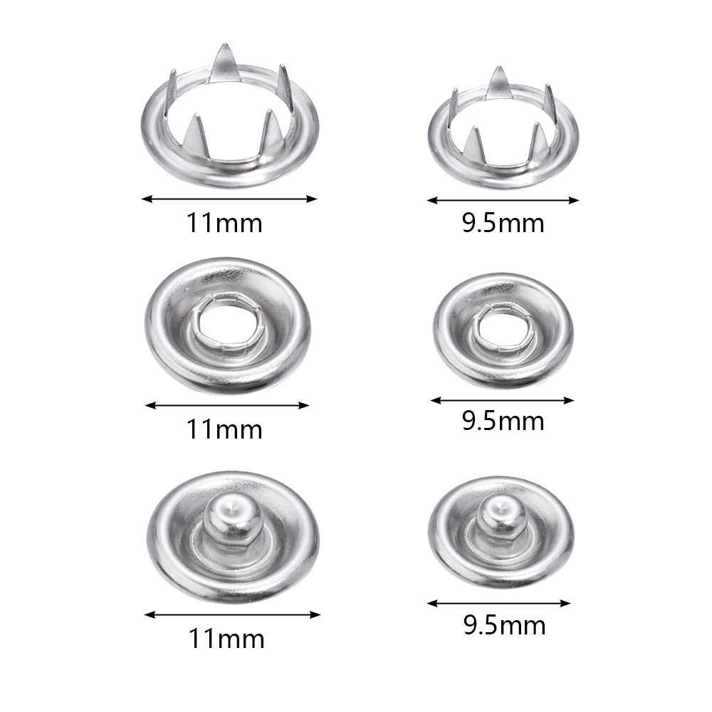 SAUVOO 50sets Iron Snap Button - Snap Fastener Set avaliação e preço