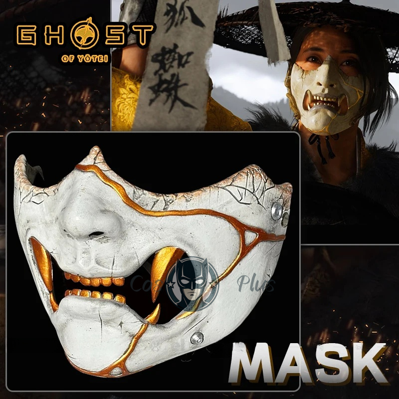 Game Ghost of Yotei Atsu Mask  - Cosplay Props avaliação e preço