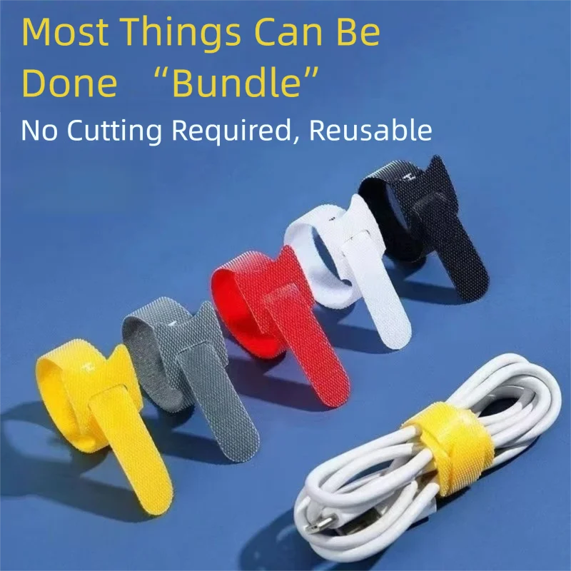 Cut-Free Reusable Cable Organi - Velcro Hook Loop avaliação e preço