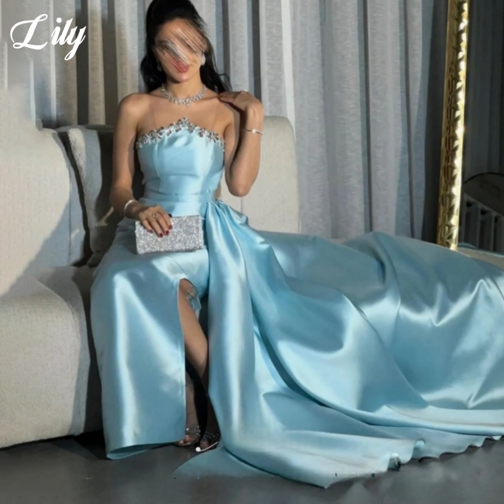 Lily Blue Elegant Formal Gown  - Briar Cosplay Prop avaliação e preço