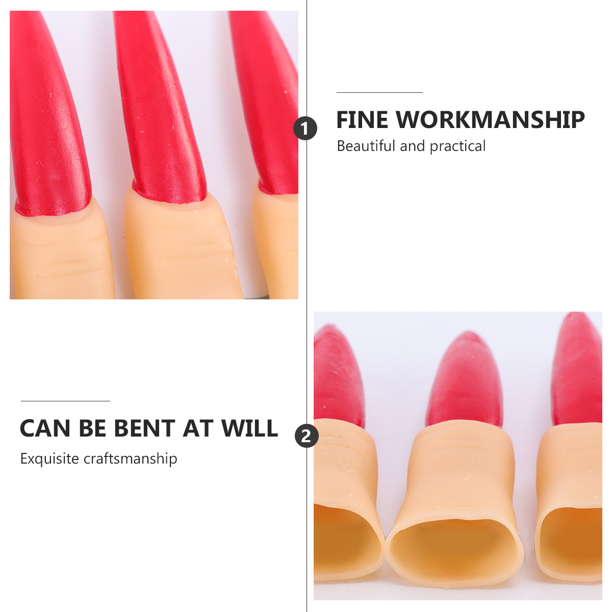20Pcs Halloween Nails Props Ru - Easy Cosplay Prop avaliação e preço