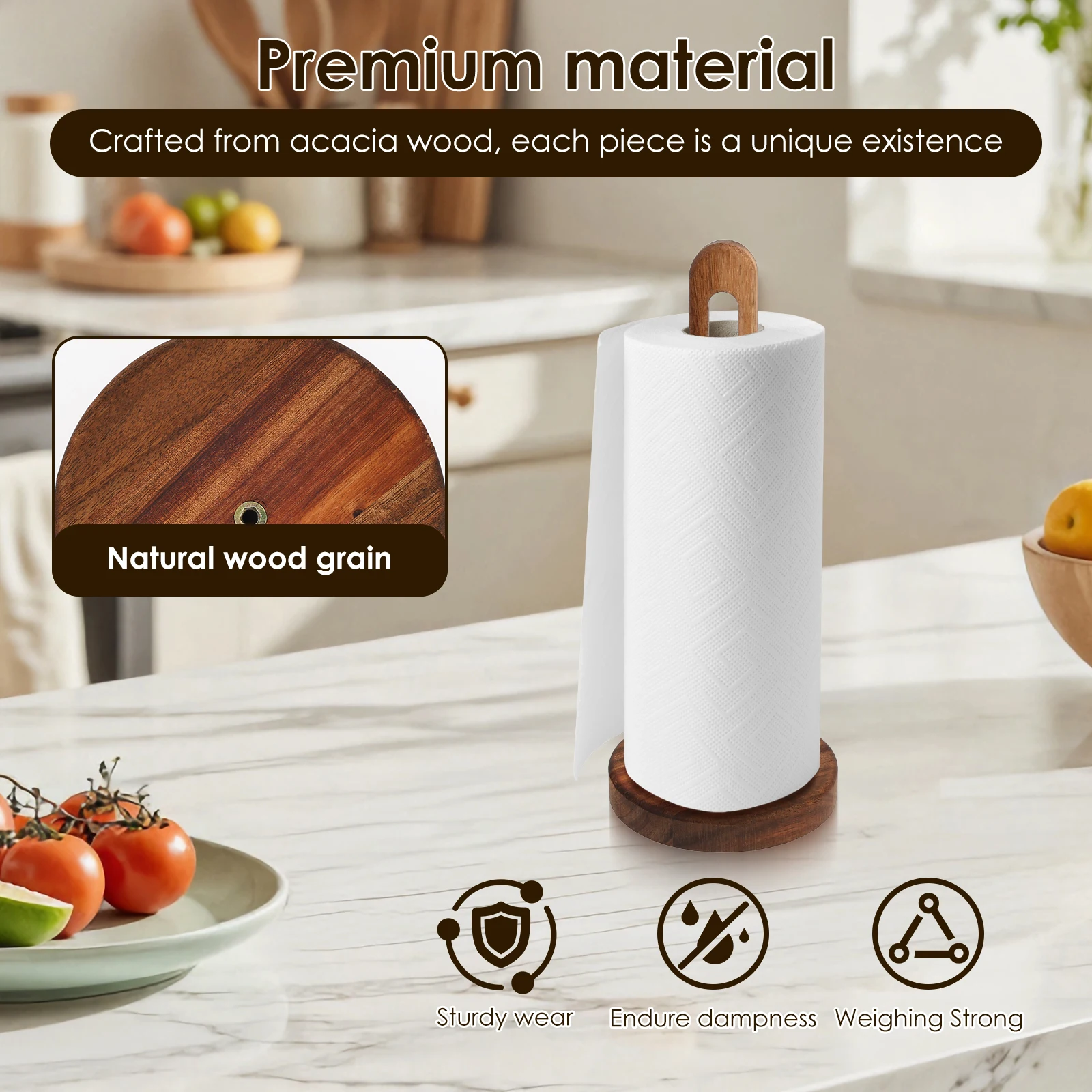 Wooden Paper Towel Holder Stan - Craft Foam Roll avaliação e preço