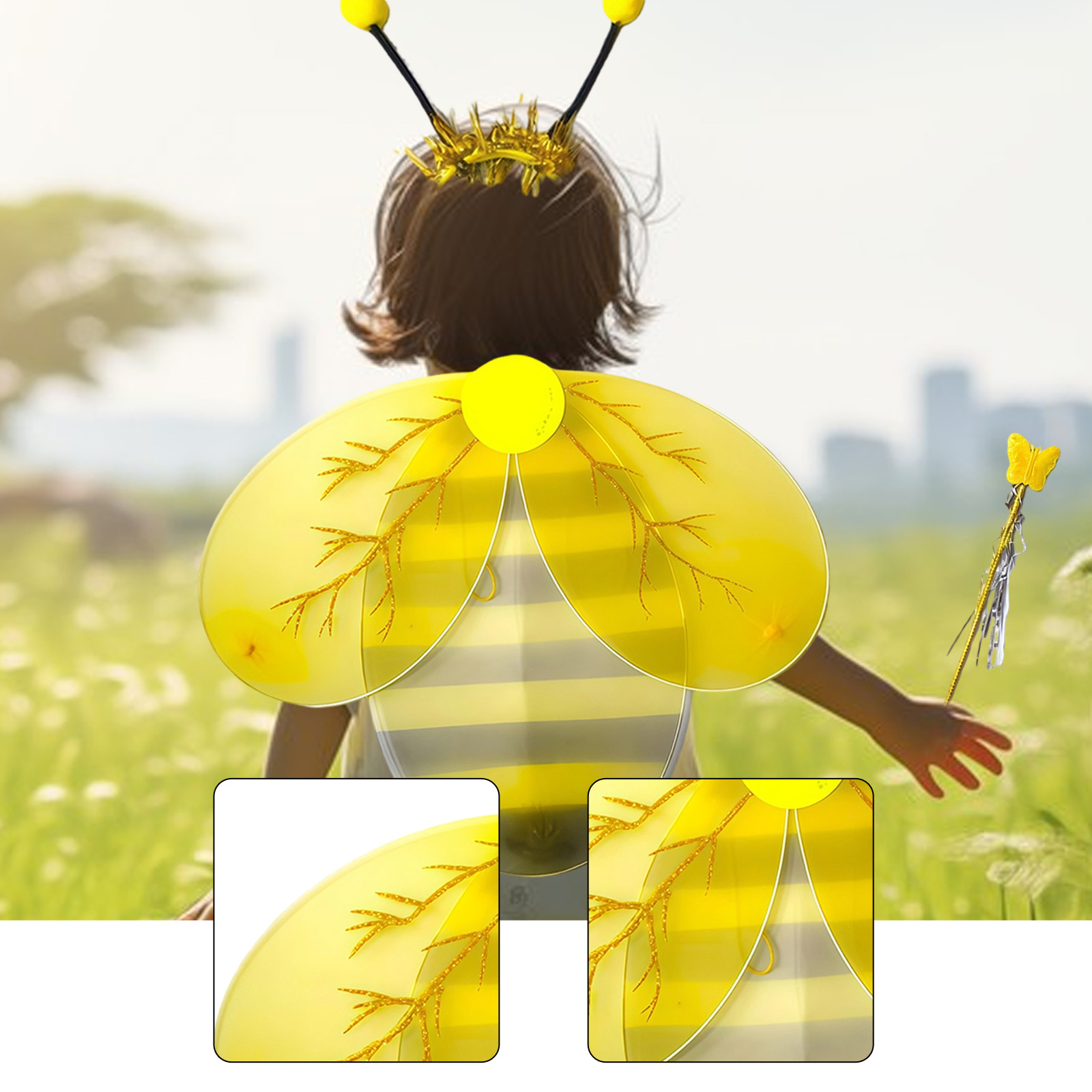 Bee Wing Dress up Easy to Wear - Easy Cosplay Prop avaliação e preço