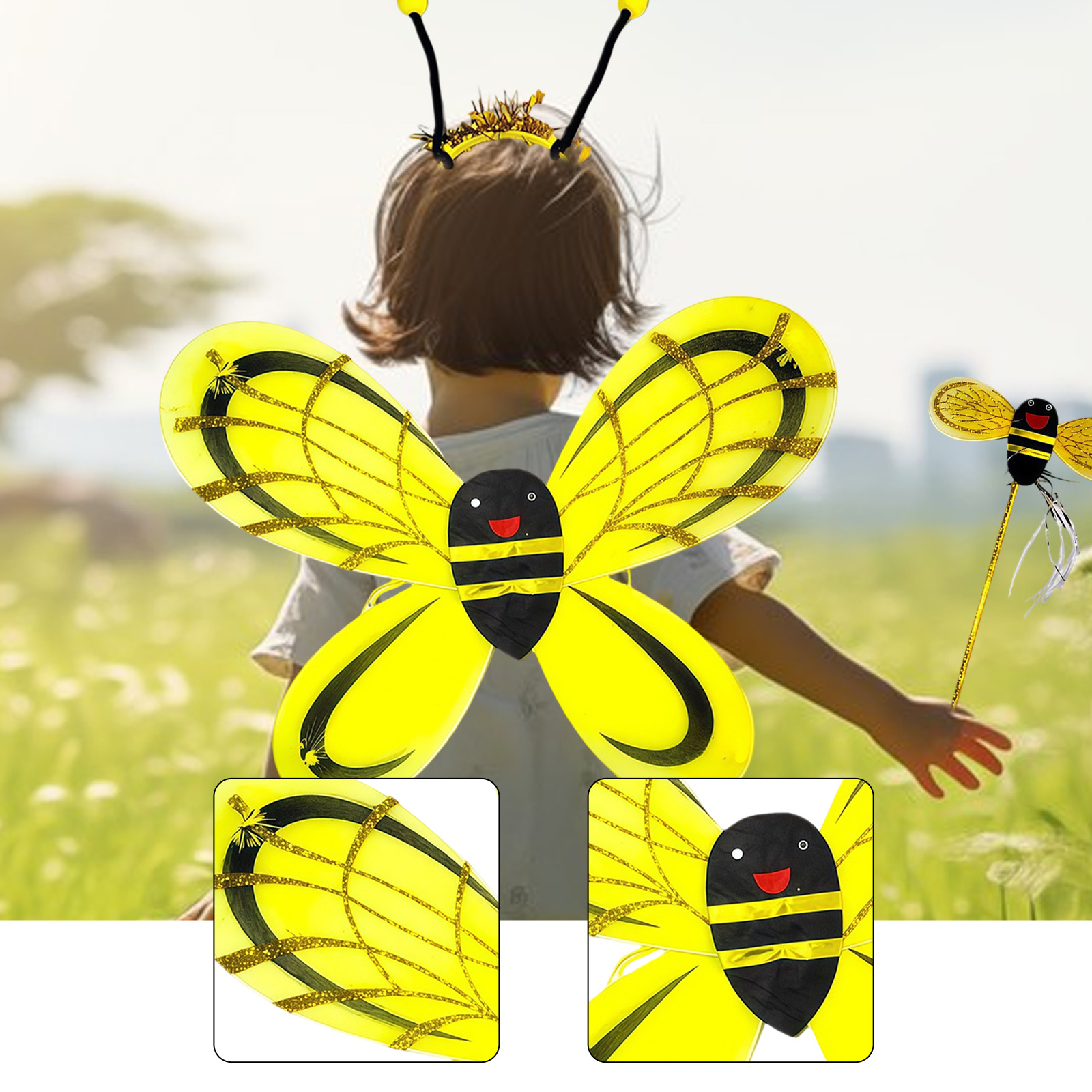 Bee Wing Dress up Easy to Wear - Easy Cosplay Prop avaliação e preço