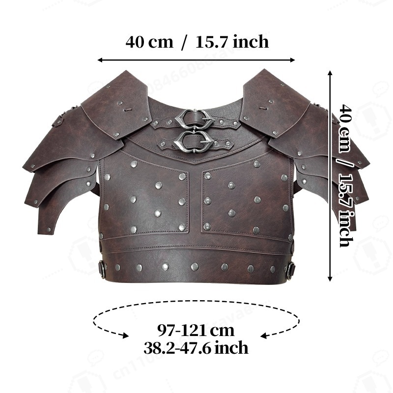 Medieval Studded Shoulder Ches - Cosplay Props avaliação e preço