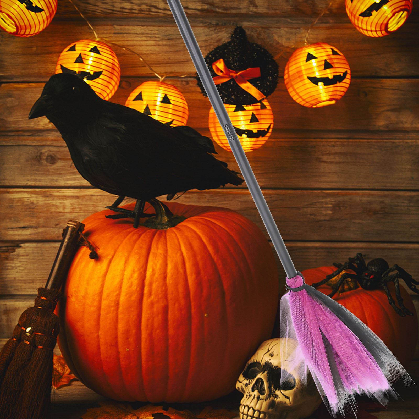 Witch Broom Halloween Decorati - Easy Cosplay Prop avaliação e preço