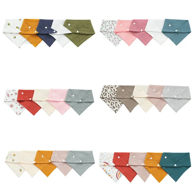 5Pcs/Set Newborn Baby Bibs Fee - Snap Fastener Set avaliação e preço