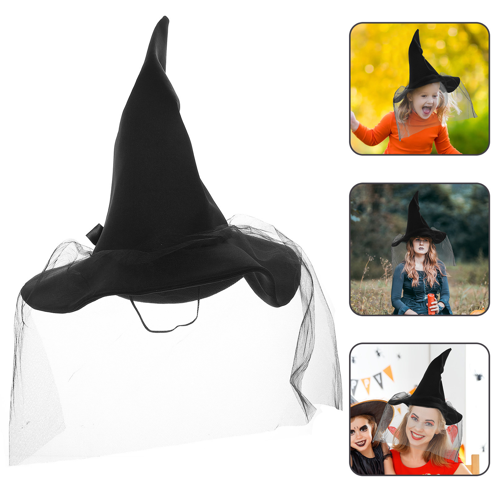 Halloween Party Witch Hat Eleg - Easy Cosplay Prop avaliação e preço