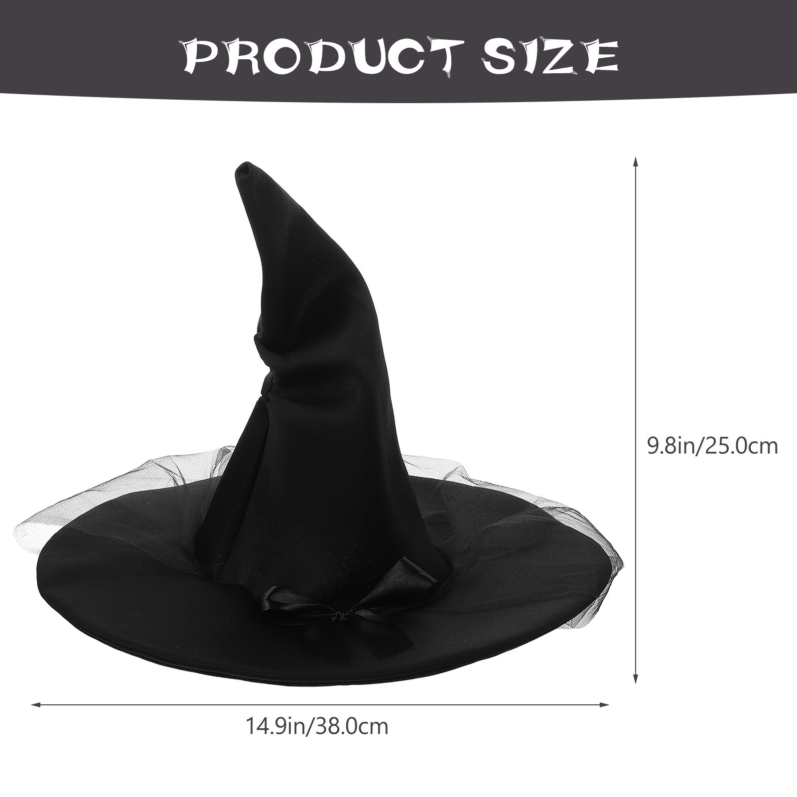 Halloween Party Witch Hat Eleg - Easy Cosplay Prop avaliação e preço