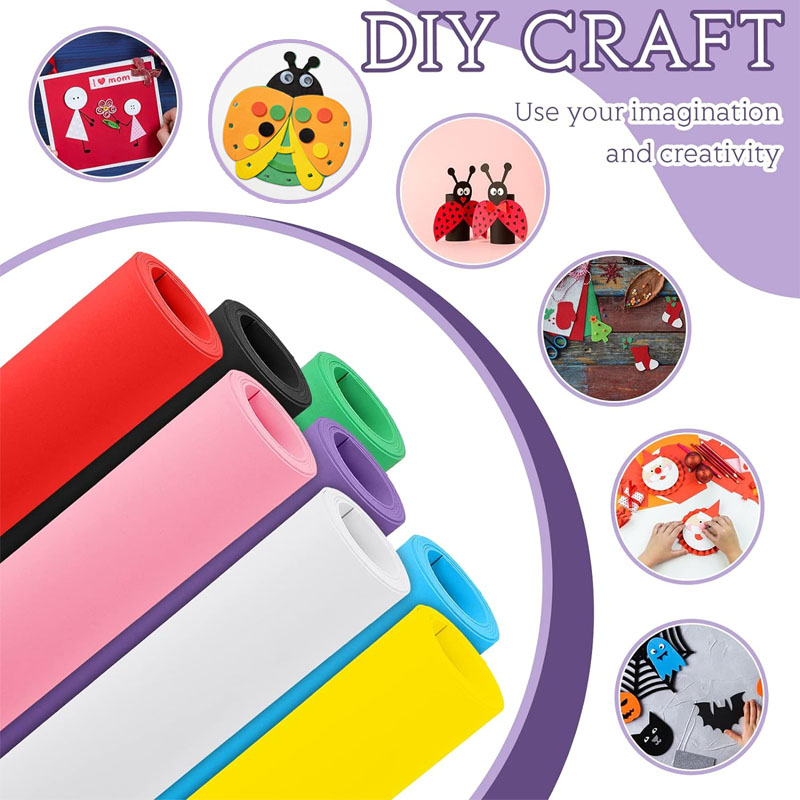 1pcs Colorful Eva Foam Sheets  - Craft Foam Roll avaliação e preço
