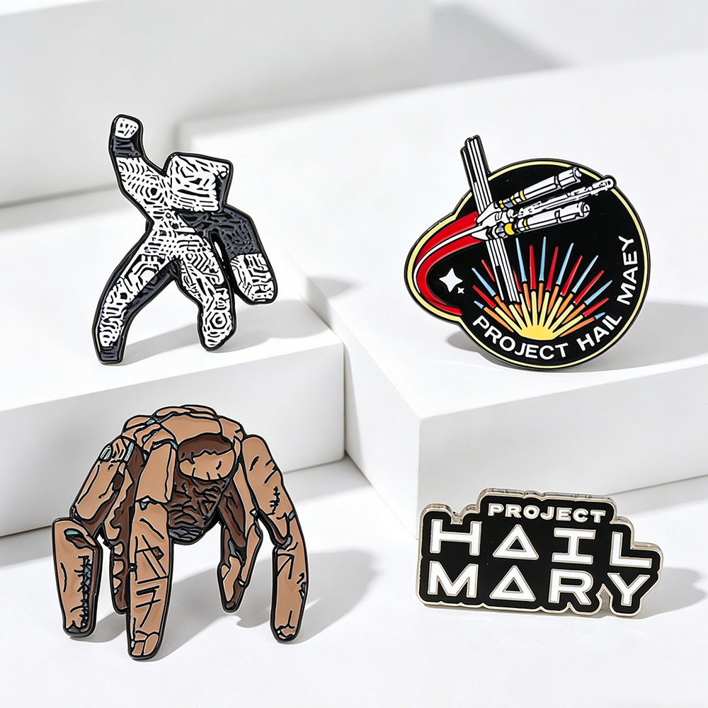 4pc Sci-Fi Enamel Pin Set Proj - Cosplay Prop Bag avaliação e preço