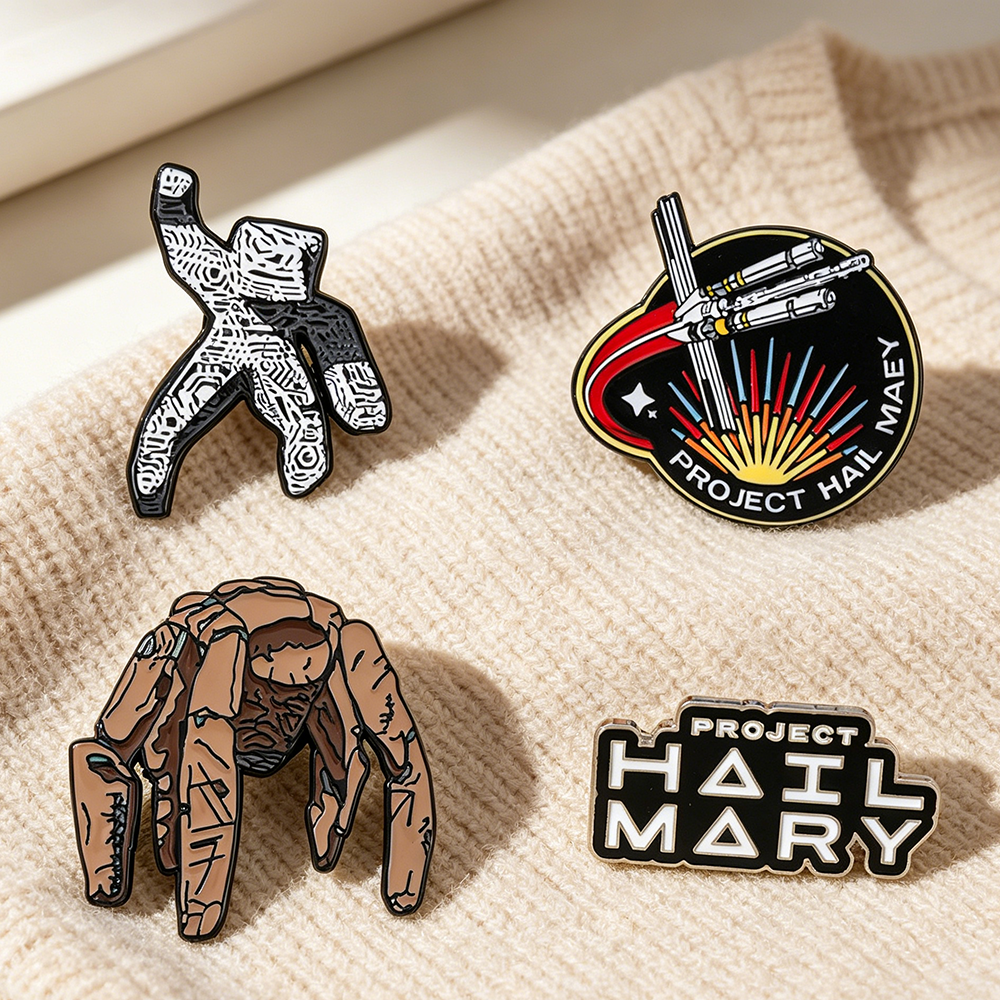4pc Sci-Fi Enamel Pin Set Proj - Cosplay Prop Bag avaliação e preço