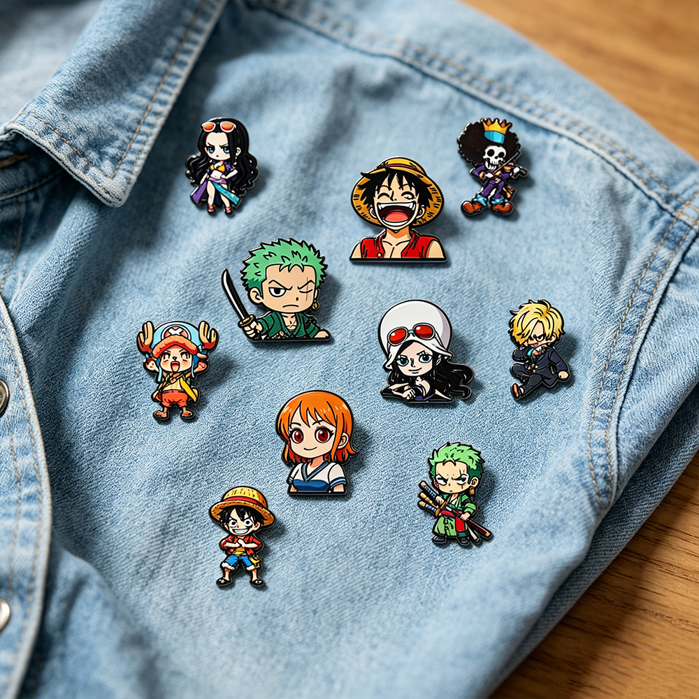 10pcs Cute Boys Enamel Pin Car - Cosplay Prop Bag avaliação e preço