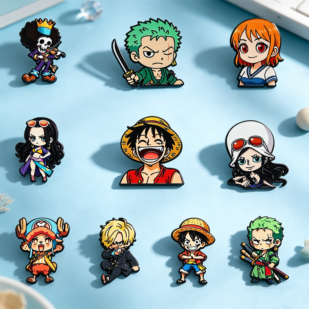 10pcs Cute Boys Enamel Pin Car - Cosplay Prop Bag avaliação e preço