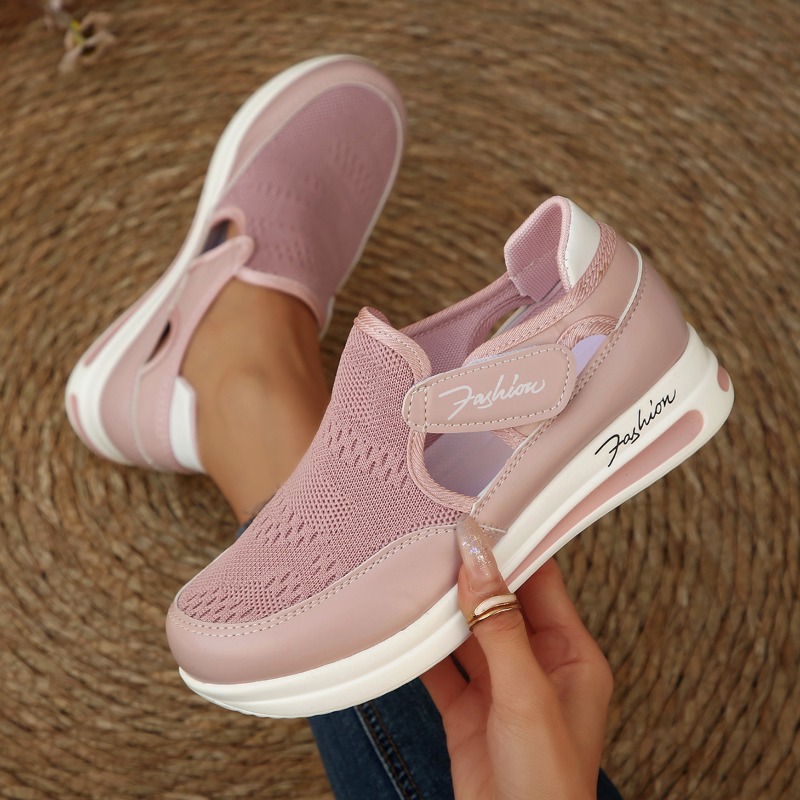 Plus Size Casual Women's Shoes - Velcro Hook Loop avaliação e preço