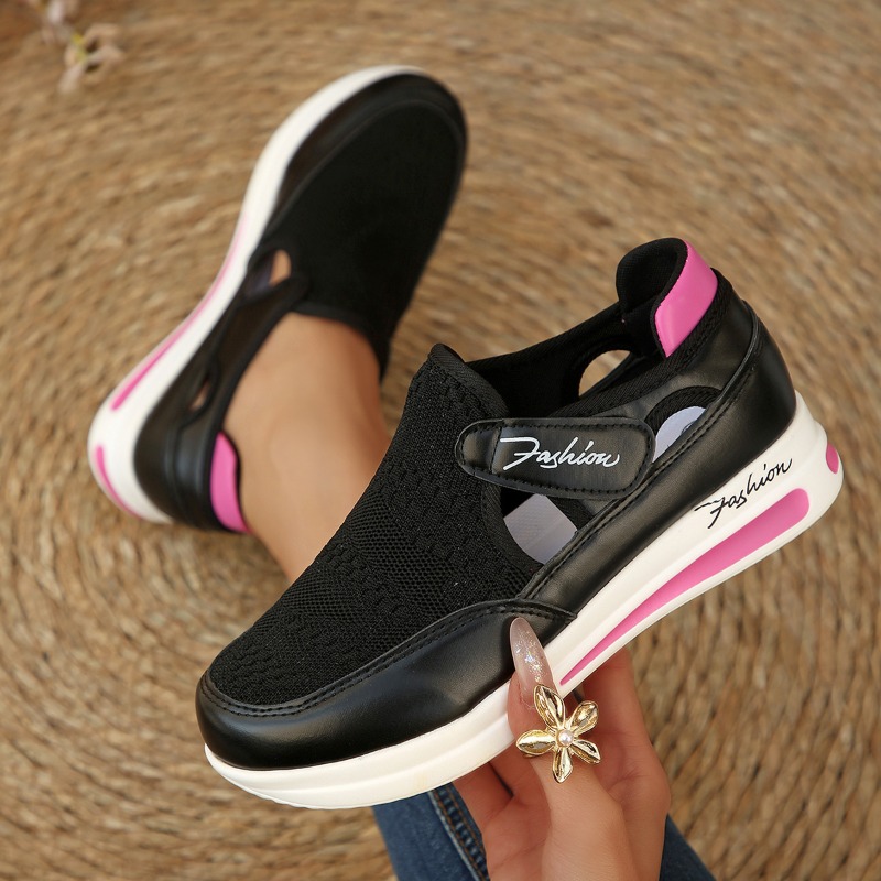 Plus Size Casual Women's Shoes - Velcro Hook Loop avaliação e preço