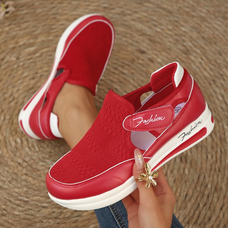 Plus Size Casual Women's Shoes - Velcro Hook Loop avaliação e preço