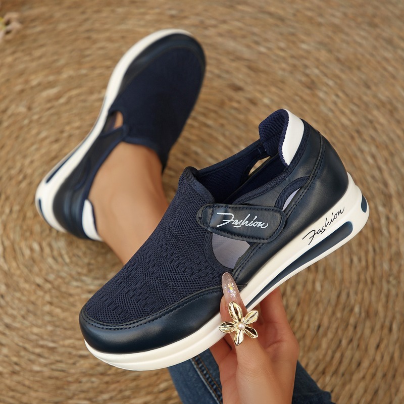 Plus Size Casual Women's Shoes - Velcro Hook Loop avaliação e preço