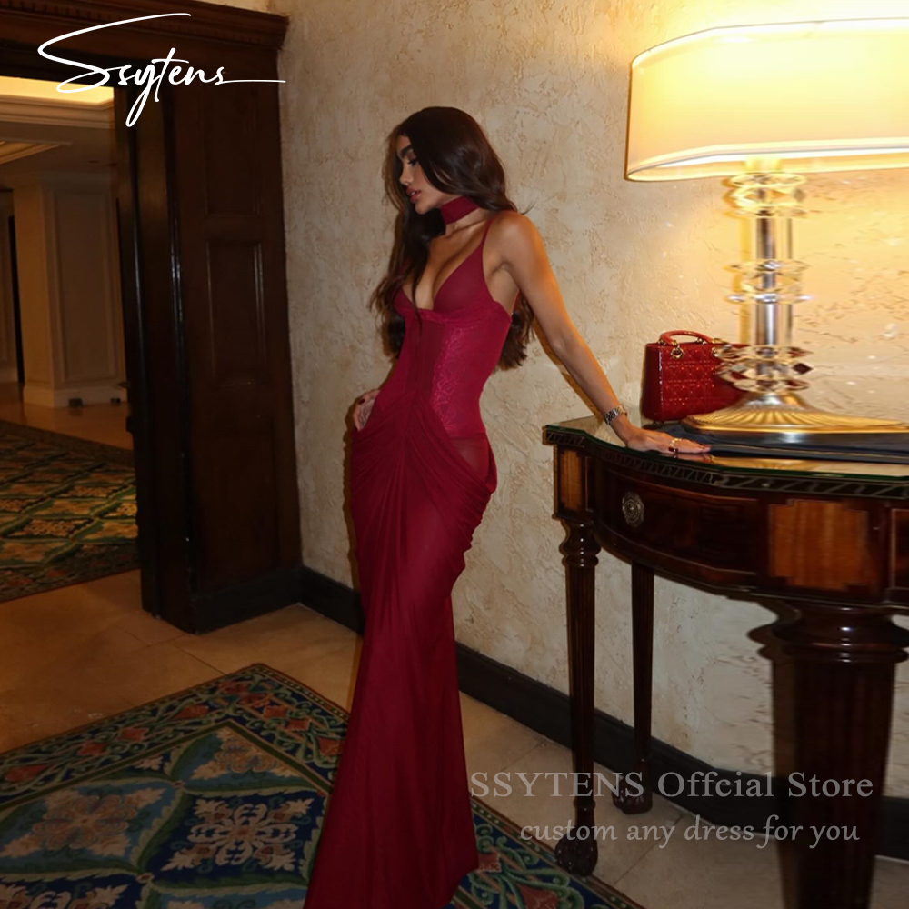 SSYTENS Burgyndy Chiffon Prom  - Briar Cosplay Prop avaliação e preço