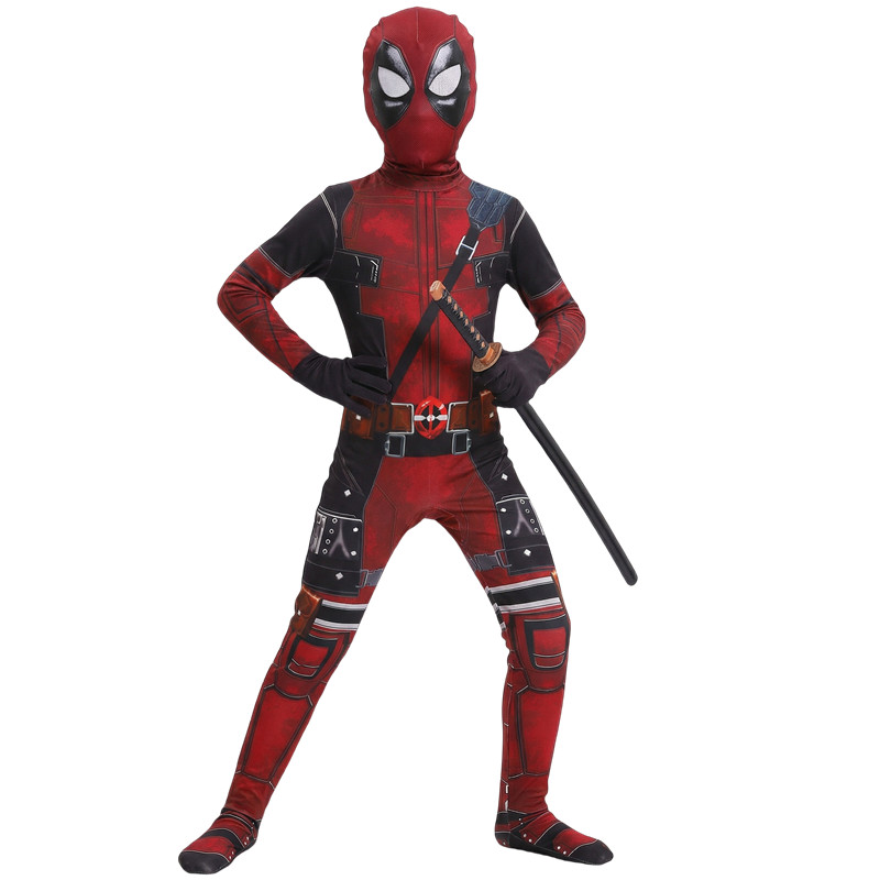 3-12Y Kids Deadpool Costume wi - Cosplay Prop Dagger avaliação e preço