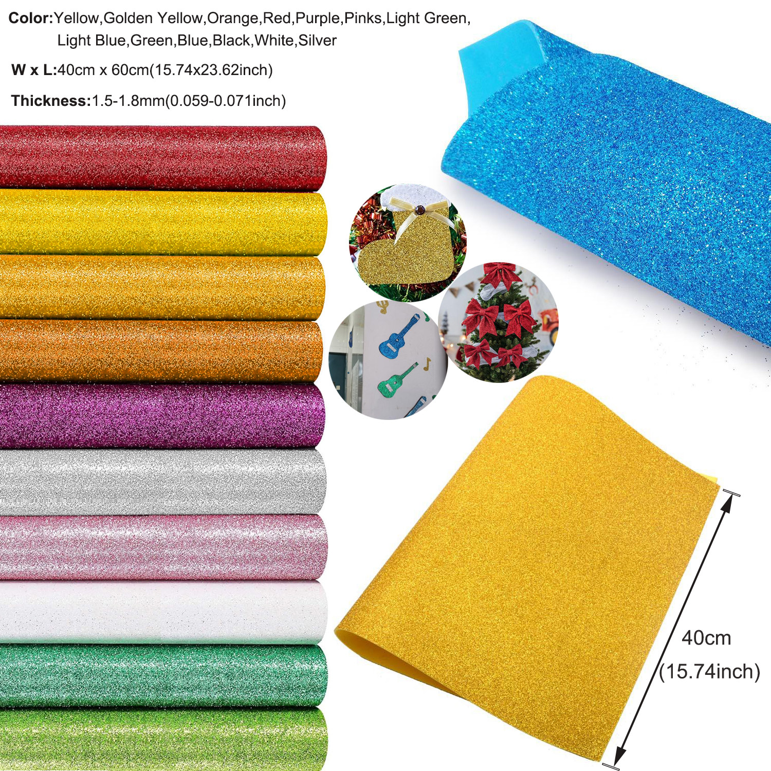 1pcs Sparkling Golds EVA Foam  - Craft Foam Roll avaliação e preço
