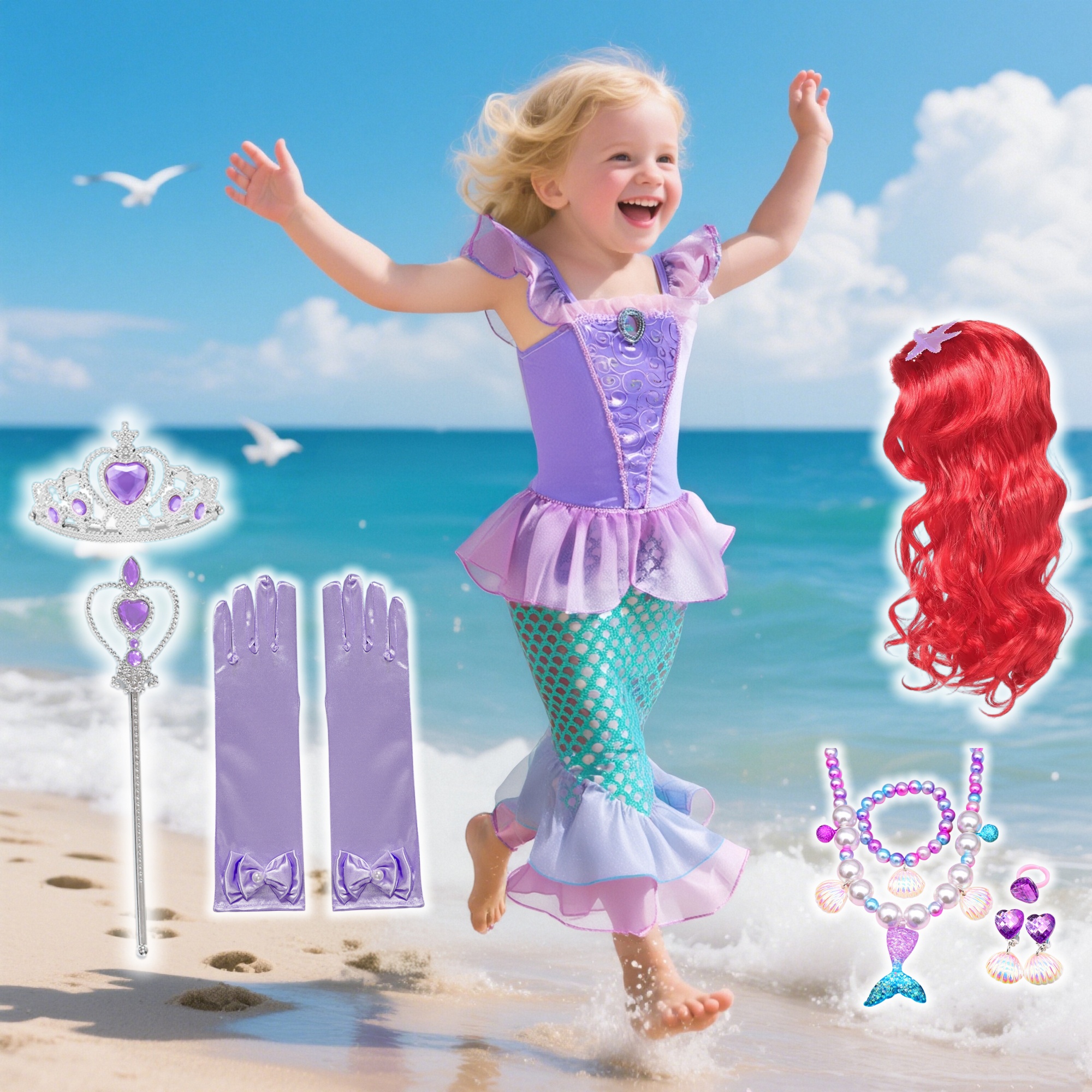 Summer Mermaid Birthday Party  - Briar Cosplay Prop avaliação e preço