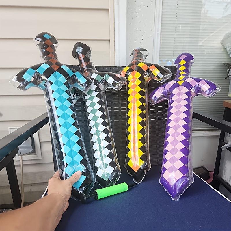 3Pcs Pixel Style Inflatable Sw - Cosplay Prop Dagger avaliação e preço