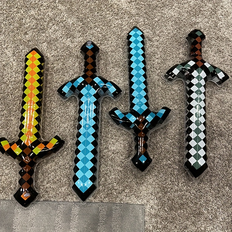 3Pcs Pixel Style Inflatable Sw - Cosplay Prop Dagger avaliação e preço