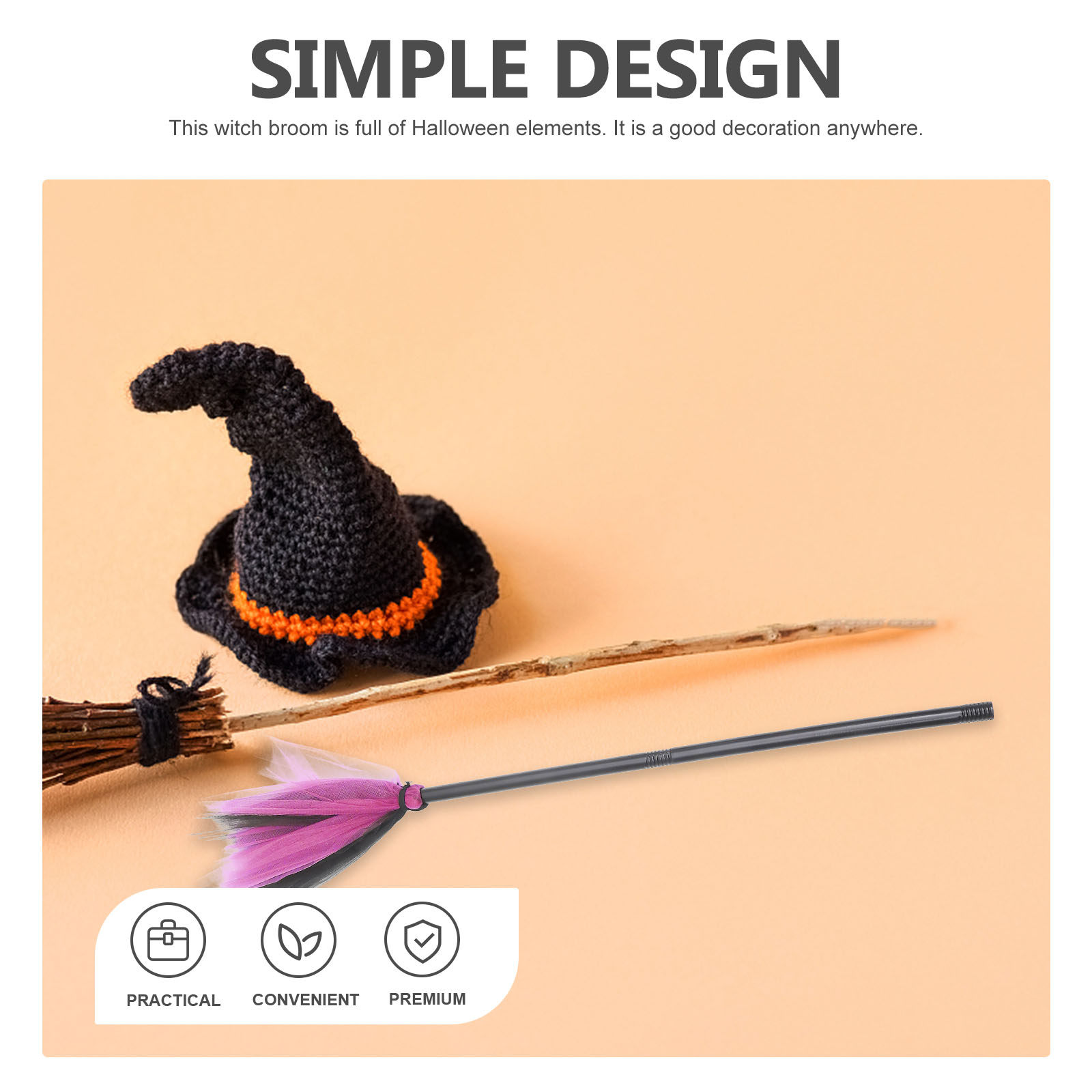 Halloween Broom Prop Witch Cos - Easy Cosplay Prop avaliação e preço