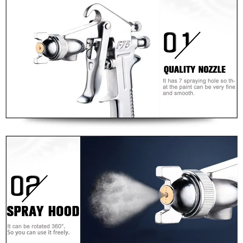 F-75 Adjustable Color Spray Gu - Metallic Spray Paint avaliação e preço