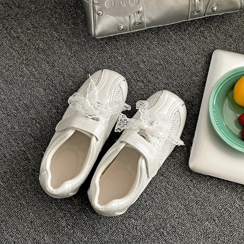 Women Casual Shoes Silver Retr - Velcro Hook Loop avaliação e preço