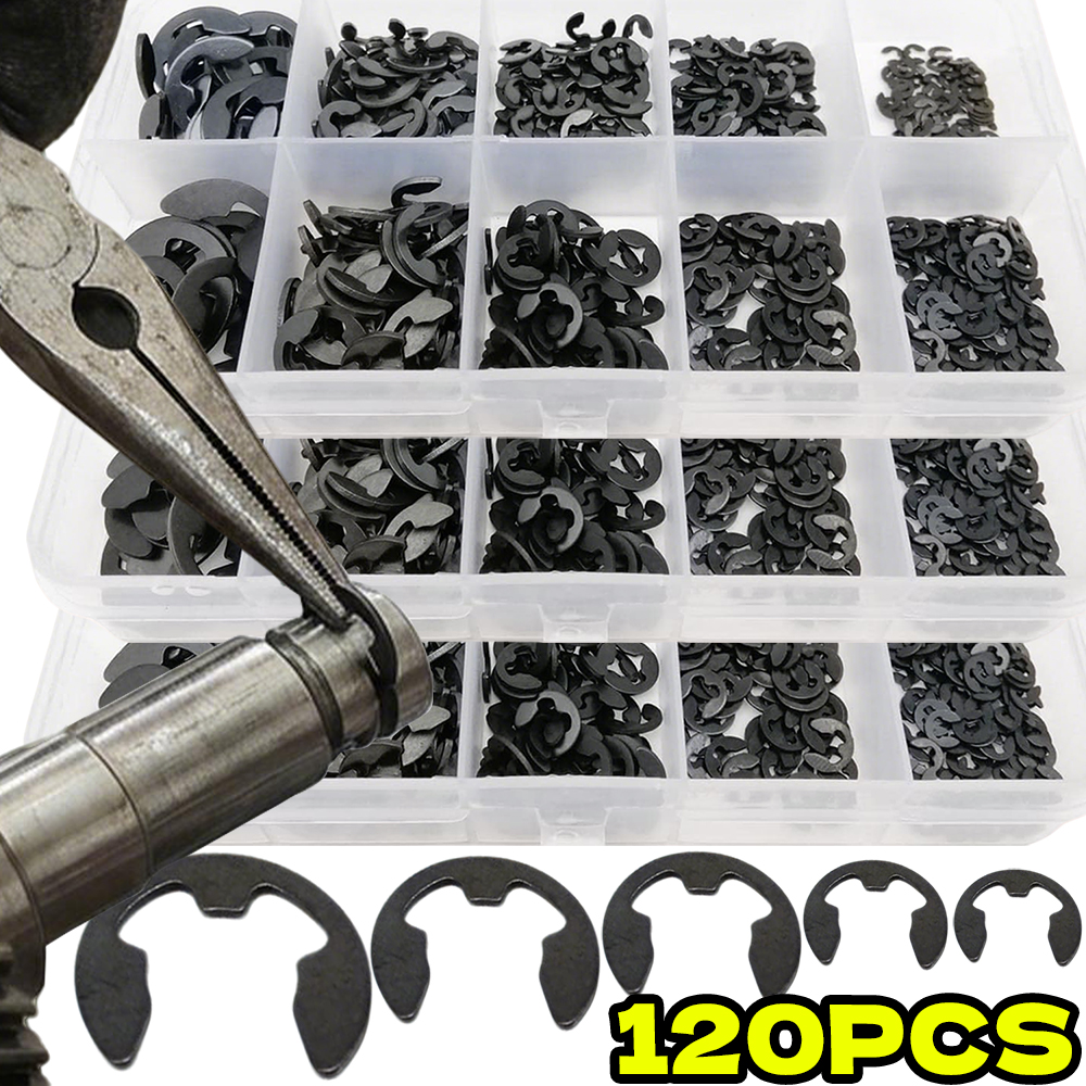 120pcs Set M1.5-M10 Black E Cl - Snap Fastener Set avaliação e preço