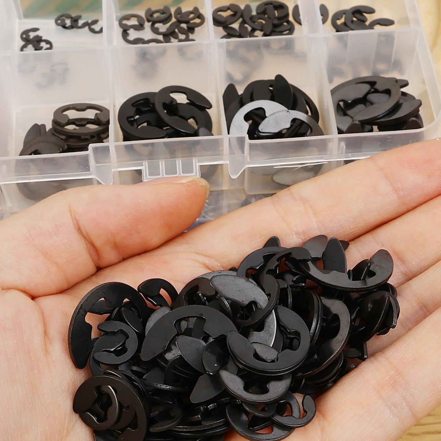 120pcs Set M1.5-M10 Black E Cl - Snap Fastener Set avaliação e preço