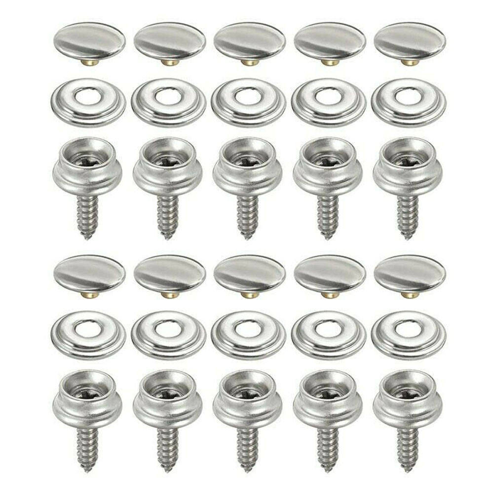 30pcs Snap Fastener Stainless  - Snap Fastener Set avaliação e preço