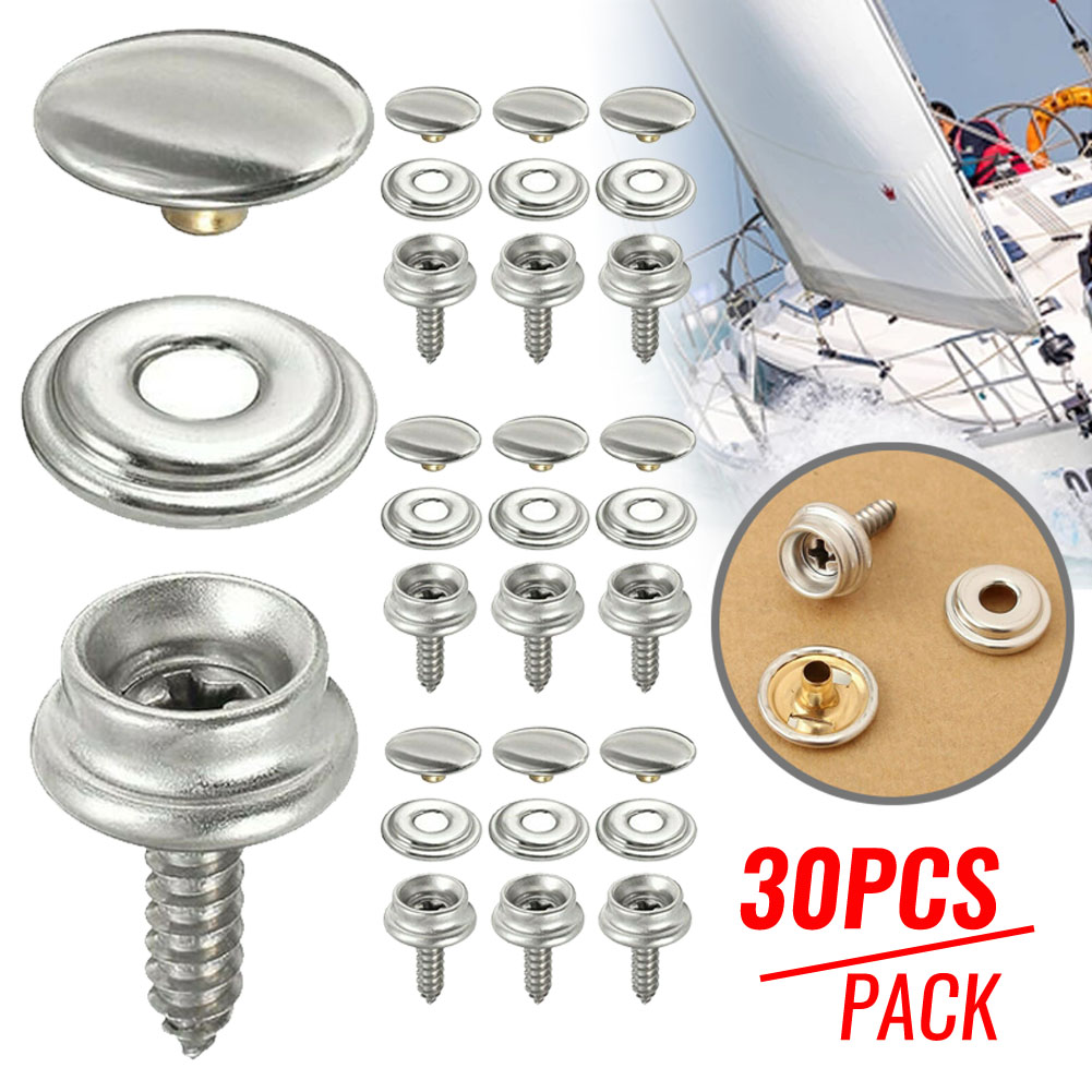 30pcs Snap Fastener Stainless  - Snap Fastener Set avaliação e preço