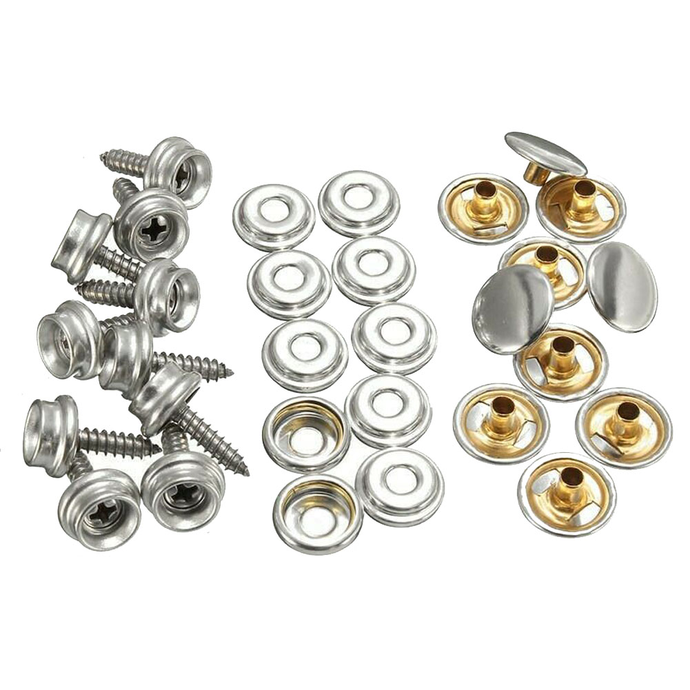 30pcs Snap Fastener Stainless  - Snap Fastener Set avaliação e preço