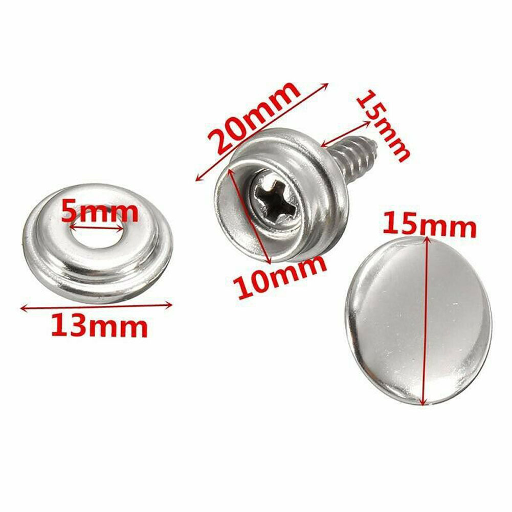 30pcs Snap Fastener Stainless  - Snap Fastener Set avaliação e preço