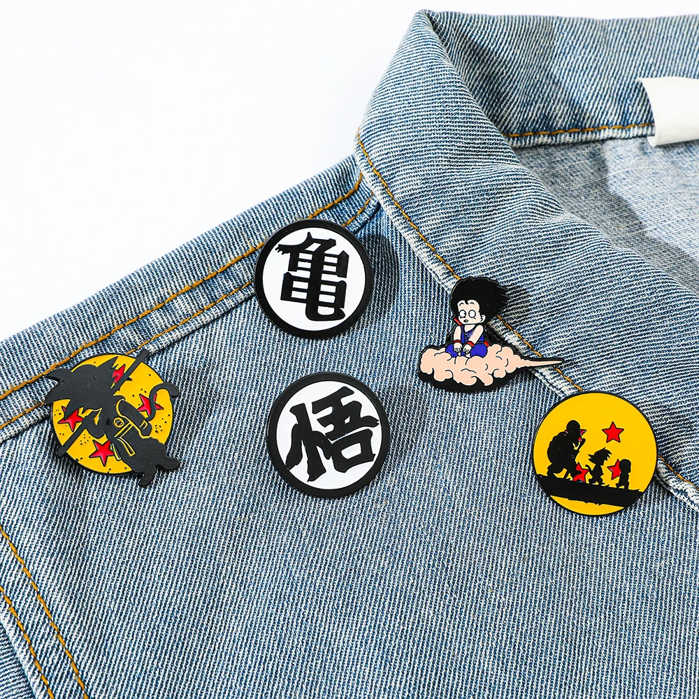 6 Pcs Hot Blooded Anime Brooch - Cosplay Prop Bag avaliação e preço