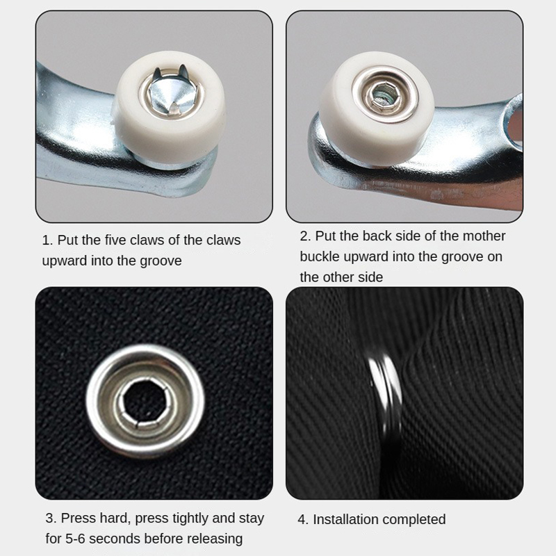 100pc Five-prong ButtonInstall - Snap Fastener Set avaliação e preço
